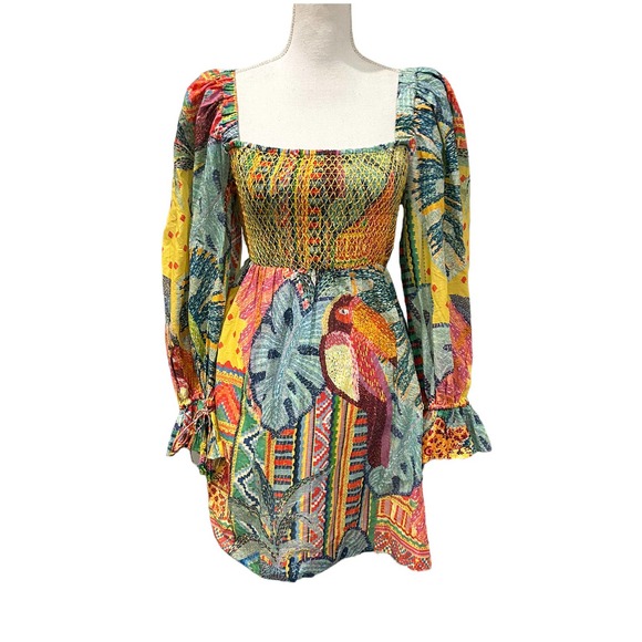 FARM Rio Colorful Tropical Mini Dress - Picture 4 of 10